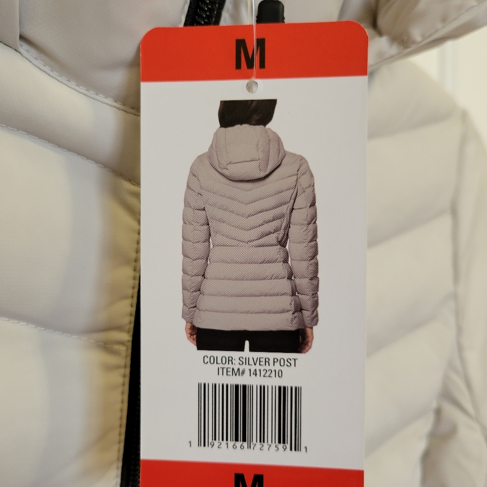 NWT 32 Degrees Heat Small, Medium, and XL Silver Puffer Jacket - Picture 3 of 8